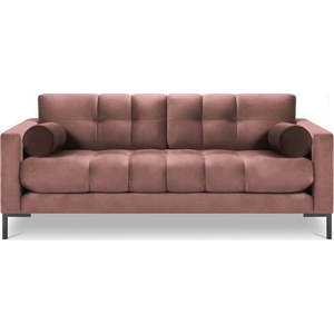 Růžová sametová pohovka Cosmopolitan Design Bali obraz