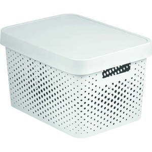 Bílý úložný box Curver Holes obraz