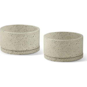 Betonové květináče v sadě 2 ks ø 30 cm Terrazzo – Bonami Selection obraz