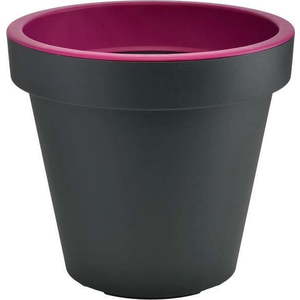 Šedo-fialový květináč Gardenico Metro Twist, ø 29, 5 cm obraz