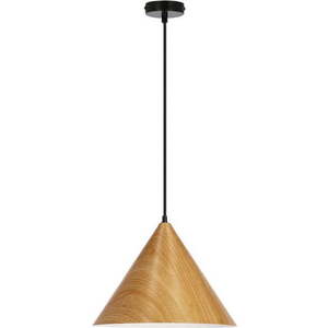 Hnědé závěsné svítidlo s kovovým stínidlem ø 32 cm Dunca – Candellux Lighting obraz