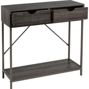 Hnědý konzolový stolek 30x80 cm – Casa Selección obraz