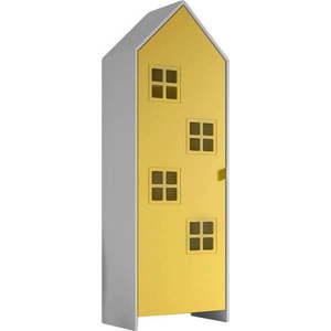 Bílo-žlutá dětská šatní skříň 58x172x37 cm Casami Bruges – Vipack obraz