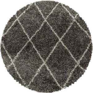 Hnědý kulatý koberec ø 160 cm Alvor – Ayyildiz Carpets obraz