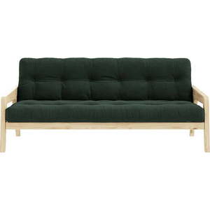 Manšestrová variabilní pohovka Karup Design Grab Raw Dark Green obraz