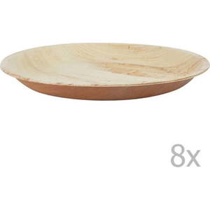 Sada 8 jednorázových tácků z palmového listu Esschert Design, ⌀ 22 cm obraz