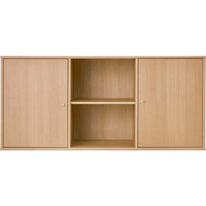 Nízká závěsná komoda v dekoru dubu v přírodní barvě 133x61 cm Mistral – Hammel Furniture obraz