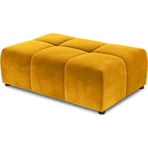 Žlutý sametový modul pohovky Rome Velvet - Cosmopolitan Design obraz
