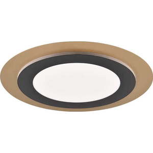 LED stmívatelné stropní svítidlo černo-zlaté barvě ø 45 cm Morgan – Trio obraz