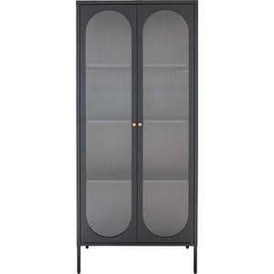 Černá kovová vitrína 80x180 cm Adelaide – House Nordic obraz