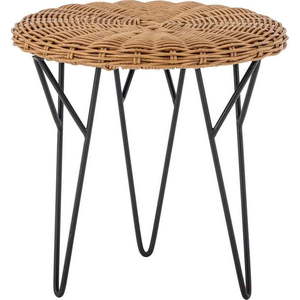Kulatý odkládací stolek z umělého ratanu ø 46 cm Roccas – Bloomingville obraz