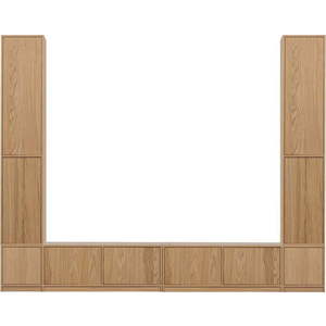 TV sestava v dekoru dubu v přírodní barvě 300x243 cm Modulair – vtwonen obraz