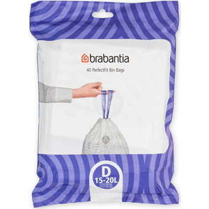 Pytle na odpadky v sadě 40 ks 20 l PerfectFit D – Brabantia obraz