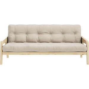 Béžová rozkládací pohovka 204 cm Grab - Karup Design obraz