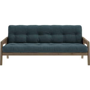 Modrá manšestrová rozkládací pohovka 204 cm Grab - Karup Design obraz