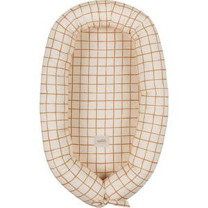 Béžové hnízdečko pro miminko Camel Check – Malomi Kids obraz