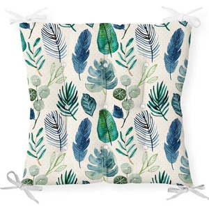 Podsedák na židli Minimalist Cushion Covers Navy Flower, 40 x 40 cm obraz