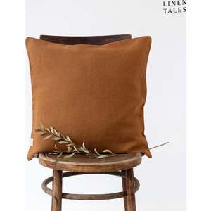 Lněný povlak na polštář 45x45 cm Hazelnut – Linen Tales obraz