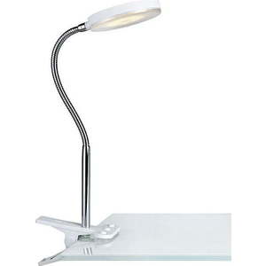 Bílá stolní LED lampa s klipsem Markslöjd Flex obraz