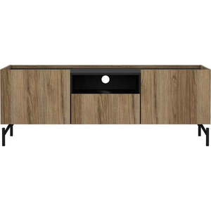 Hnědý TV stolek v dekoru dubu 147x54x41 cm Bergen – Tvilum obraz
