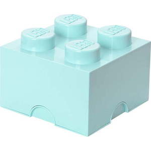 Světle modrý úložný box čtverec LEGO® obraz