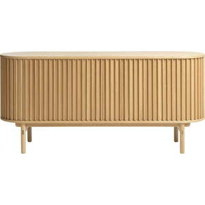 Nízká komoda v dekoru dubu v přírodní barvě 160x73 cm Carno – Unique Furniture obraz