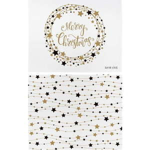 Sada 2 bavlněných prostírání s vánočním motivem Butter Kings Stars Wreath, 45 x 35 cm obraz