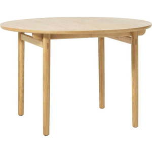 Kulatý rozkládací jídelní stůl v dekoru dubu ø 120 cm Carno – Unique Furniture obraz