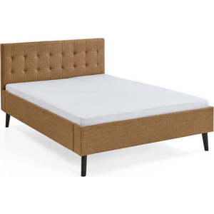 Hnědá čalouněná dvoulůžková postel 140x200 cm Empire – Meise Möbel obraz