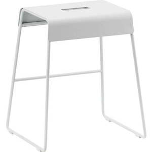 Bílá kovová stolička A-Stool – Zone obraz