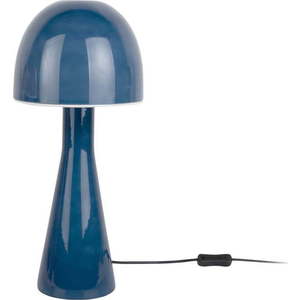 Tmavě modrá stolní lampa se skleněným stínidlem (výška 45 cm) Bombin – Leitmotiv obraz