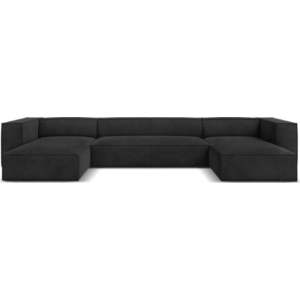 Tmavě šedá rohová pohovka (do "U") Madame – Windsor & Co Sofas obraz