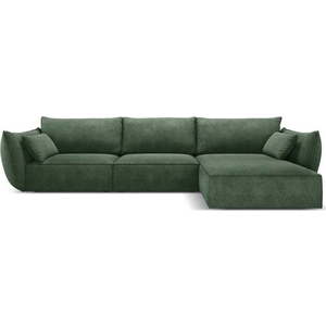 Tmavě zelená rohová pohovka (pravý roh) Vanda – Mazzini Sofas obraz