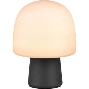 Černo-bílá stolní lampa se skleněným stínidlem (výška 27 cm) Steen – Trio obraz