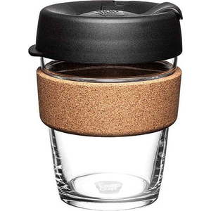 Černo-hnědý cestovní hrnek 340 ml Brew Cork Black M – KeepCup obraz