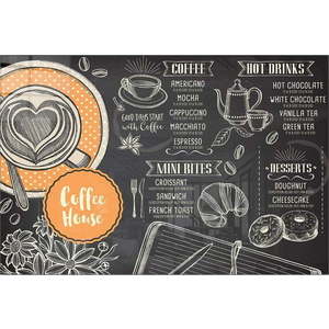 Skleněný obraz 100x70 cm Coffee House – Wallity obraz