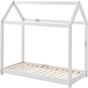 Bílá dětská domečková postel Vipack Cabane, 70 x 140 cm obraz