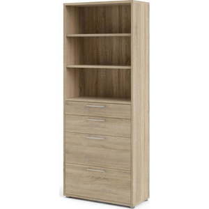 Modulární knihovna v dekoru dubu v přírodní barvě 89x222 cm Prima – Tvilum obraz