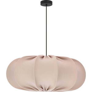 Béžové závěsné svítidlo s textilním stínidlem ø 52 cm Cafee – Candellux Lighting obraz