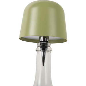 Zelená LED stolní lampa na lahev s kovovým stínidlem (výška 13 cm) Cone Hat LED – Leitmotiv obraz