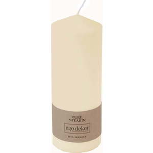 Smetanově bílá svíčka Eco candles by Ego dekor Top, doba hoření 50 h obraz