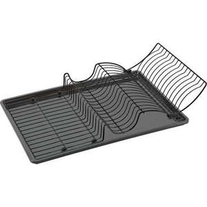 Antracitově šedý odkapávač z nerezové oceli Metaltex Lava obraz