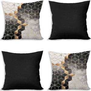 Povlaky na polštáře v sadě 4 ks 43x43 cm Optic - Minimalist Cushion Covers obraz