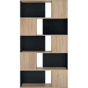 Černá knihovna v dekoru dubu 98x180 cm Rossio - TemaHome obraz