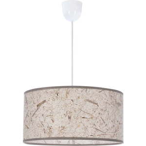 Béžové závěsné svítidlo s textilním stínidlem ø 30 cm Papirus – Candellux Lighting obraz