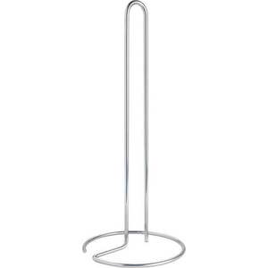 Ocelový stojan na papírové utěrky v leskle stříbrné barvě ø 14 cm Luxy – Metaltex obraz