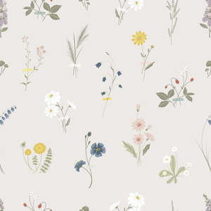 Dětská tapeta 10 m x 50 cm Wildflowers – Lilipinso obraz