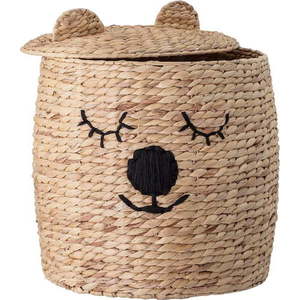 Dětský úložný koš z vodního hyacintu s víkem Bloomingville Mini, ⌀ 42 cm obraz