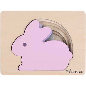 Dřevěné vkládací puzzle Rabbit – Kindsgut obraz