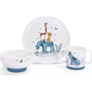 Porcelánová dětská jídelní sada 3 ks Sous mon Baobab – Moulin Roty obraz